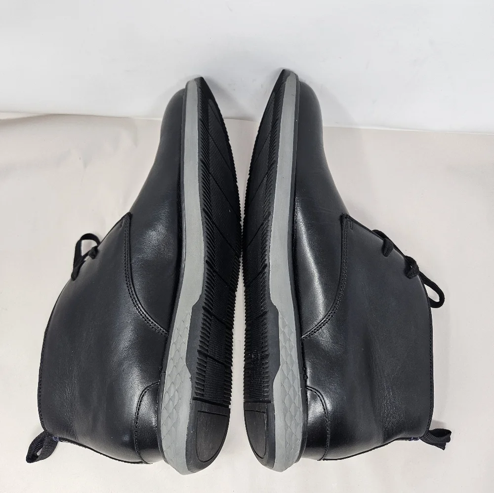 Vince Camuto Stuwert Men Chukka Boots sz 12M Black Leather Upper Casual Comfort - Picture 8 of 13